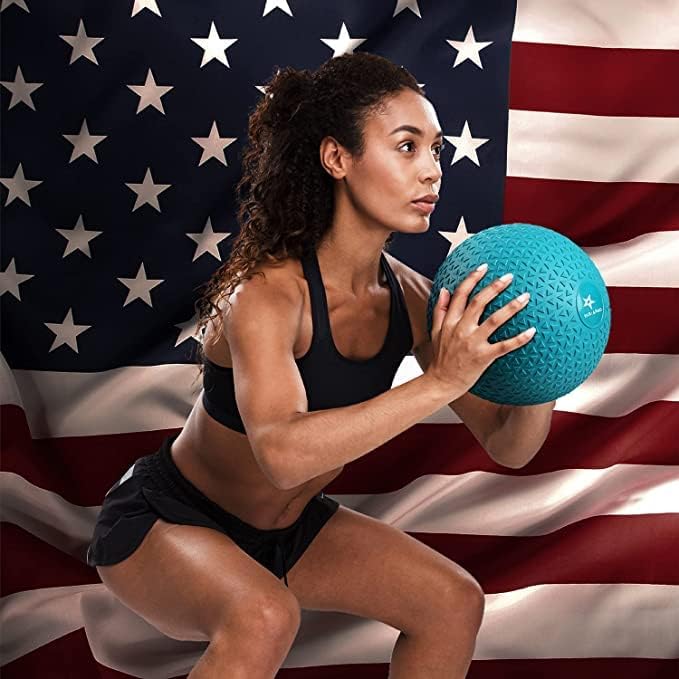 Yes4All Sand-Filled Slam Ball for Strength Training Trendy teal