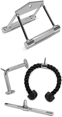 Yes4All Heavy Duty Double D & Single D Row Handles, Cable Attachments Set 2
