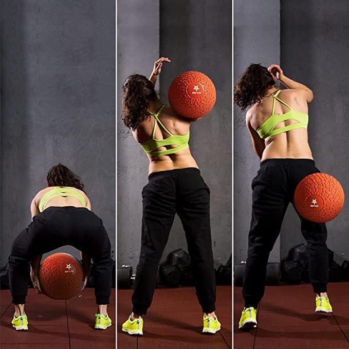 Yes4All Sand-Filled Slam Ball for Strength Training Orange beast