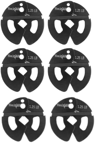 Yes4All 1.25Lb Dumbbell Fractional Weight Plates 2 Pieces/4 Pieces C. 1.25LB x 6pcs