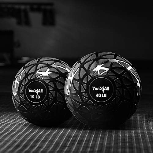 Yes4All Sand-Filled Slam Ball for Strength Training Dynamic