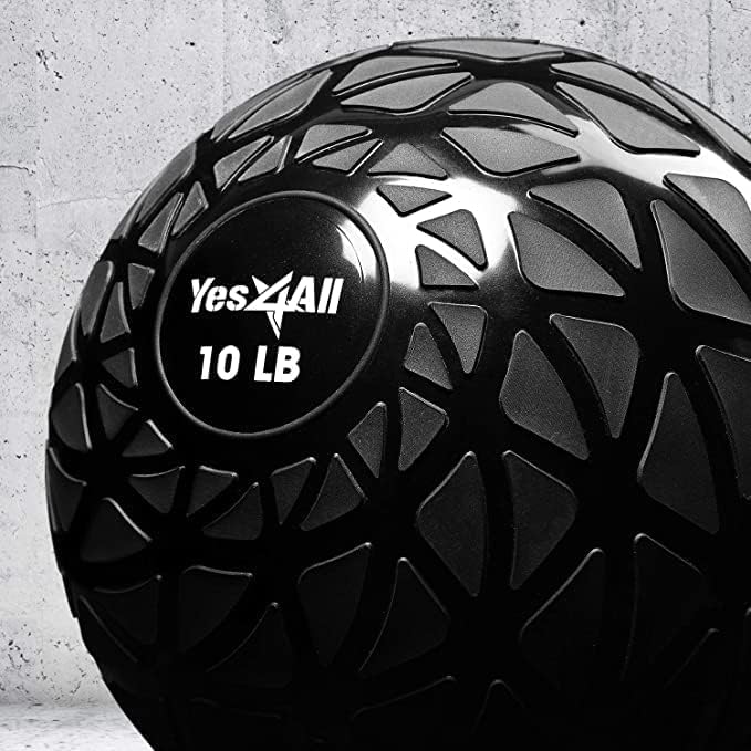 Yes4All Sand-Filled Slam Ball for Strength Training Dynamic