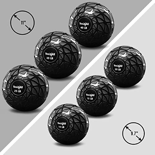 Yes4All Sand-Filled Slam Ball for Strength Training Dynamic
